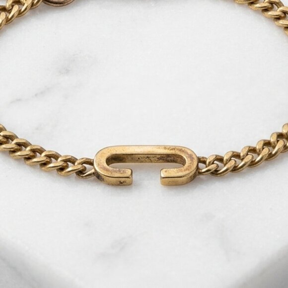 Wilder Mini Alphabet Bracelet – gorjana Gorjana Gold Wilder C Initial Charm Bracelet